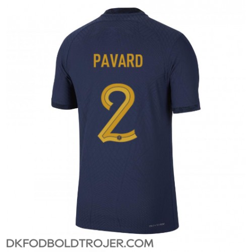 Billige Frankrig Benjamin Pavard #2 Hjemmebane Fodboldtrøjer VM 2022 Kortærmet